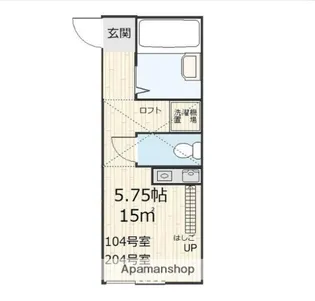 花梨の家六角橋4丁目【2階】の間取り