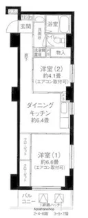 横浜橋通レジデンス【4階】の間取り