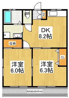 グランディア【1階】の間取り