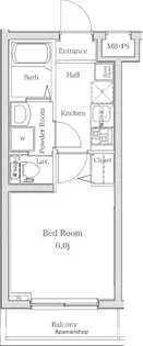 1Kの間取り画像