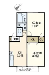 グローリア【1階】の間取り
