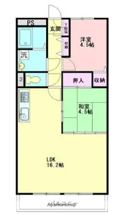ペアシティ弐番館【1階】の間取り