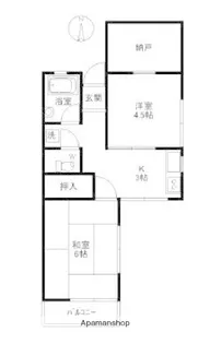 コーポ滝沢【2階】の間取り