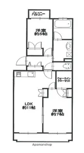 神奈川県藤沢市天神町2丁目【マンション】の間取り