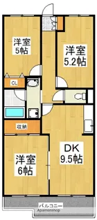 サンスーシー【1階】の間取り