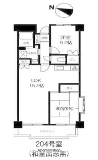 タウンコート湘南【2階】の間取り