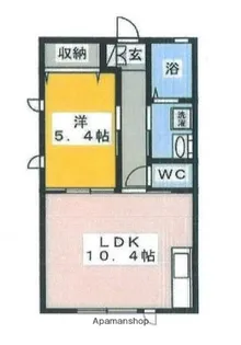 カーサ・ブルーナ【2階】の間取り