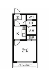 シャルムハイツ【1階】の間取り