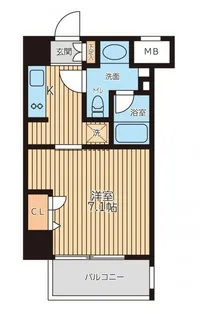 レジディア新横浜【7階】の間取り