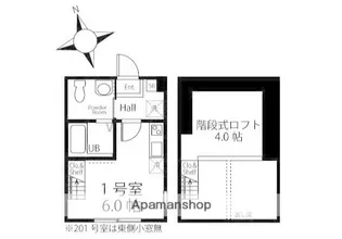 ハーミットクラブハウス能見台【2階】の間取り