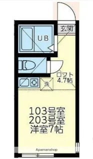 ユナイト大船ラ・ベル【2階】の間取り