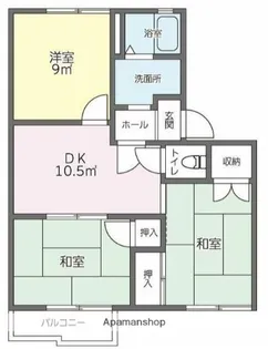 スプルースⅣD棟【1階】の間取り
