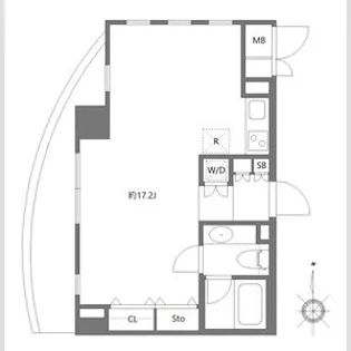 エムジー目黒駅前【12階】の間取り