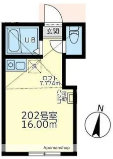 ユナイト笹下デキシーランド【2階】の間取り