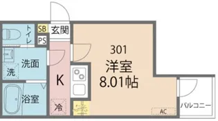 JーMAISON矢部Ⅰ【301号室号室】の間取り