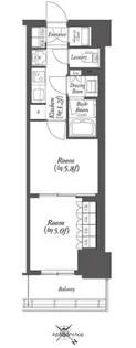 WORVE横浜伊勢佐木町【8階】の間取り