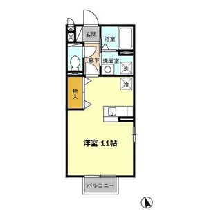 コンフォール・ミナミ A【2階】の間取り