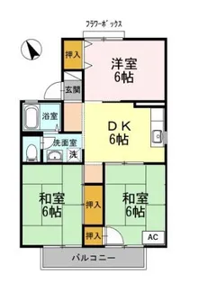 グレープ・シュライン Ⅰ【2階】の間取り