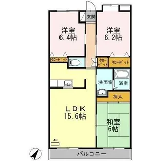ハイビジョン【4階】の間取り