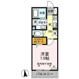 レフィナード【2階】の間取り