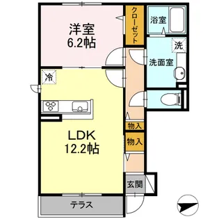 くるみ C【1階】の間取り
