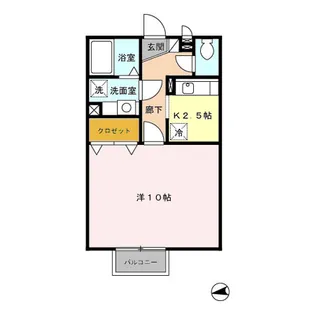 ラ・プラージュ【2階】の間取り