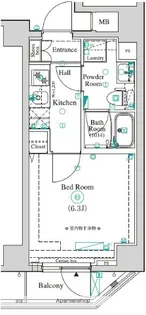 AZEST横濱関内【8階】の間取り