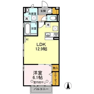 ソシアM【1階】の間取り