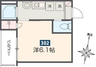 MELDIA矢部【1階】の間取り