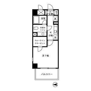 フィーノ武蔵小杉【1階】の間取り