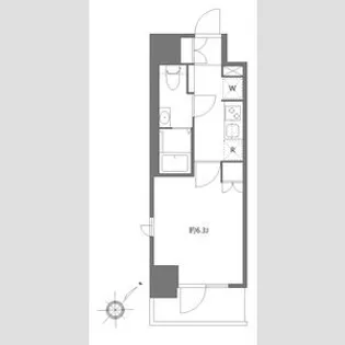 エヌステージ秦野駅前【6階】の間取り