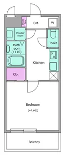 LOC’S KIKUNA【4階】の間取り