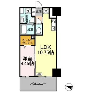 GRAN CRAB【5階】の間取り