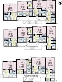 プレシャスウィル追浜【1階】の間取り