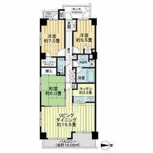 ハイホーム川崎平間JP【4階】の間取り