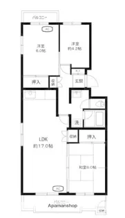 榎ヶ丘社宅【2階】の間取り