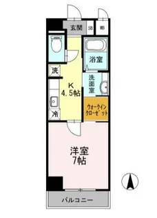 セレース川崎大師【6階】の間取り