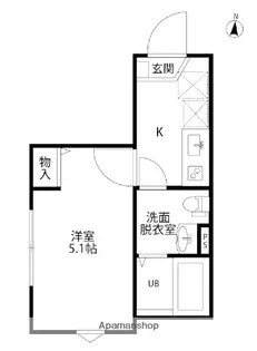 MONDO三ツ境【1階】の間取り