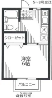 エステート長津田Ⅰ【2階】の間取り