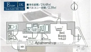 ルフレプレミアム横浜リーヴァ【2階】の間取り