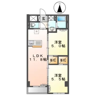 キーファ【4階】の間取り