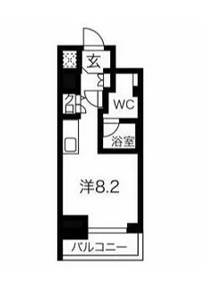 1Rの間取り画像