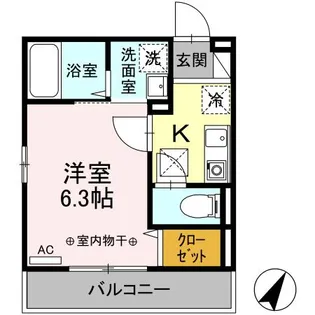 セジュール大船S【1階】の間取り