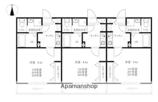 メリディエスマーレ【1階】の間取り