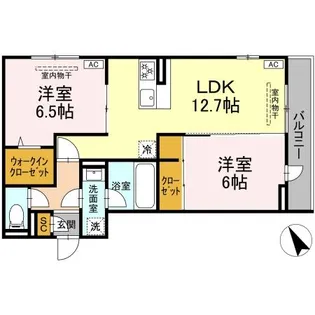 セントラーレ【2階】の間取り