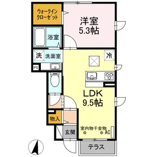 メゾン・ラ・セーヌ【1階】の間取り