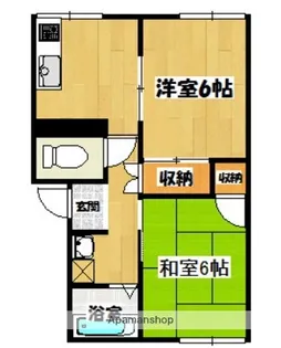 プレジール北久里浜【1階】の間取り