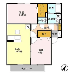 ラディアント【1階】の間取り