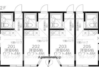 フェローズ横須賀【2階】の間取り