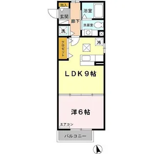 ソレアードII【1階】の間取り